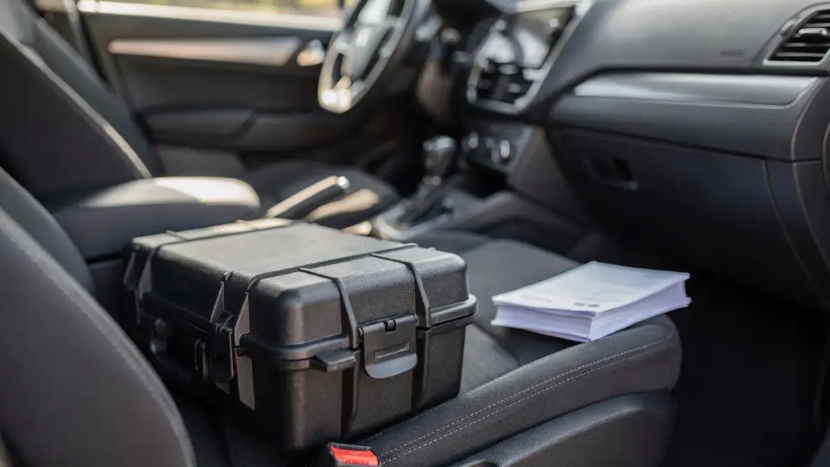 Abgrenzung zwischen Waffe im Fahrzeug führen und Transport: gesicherte Aufbewahrung im Auto